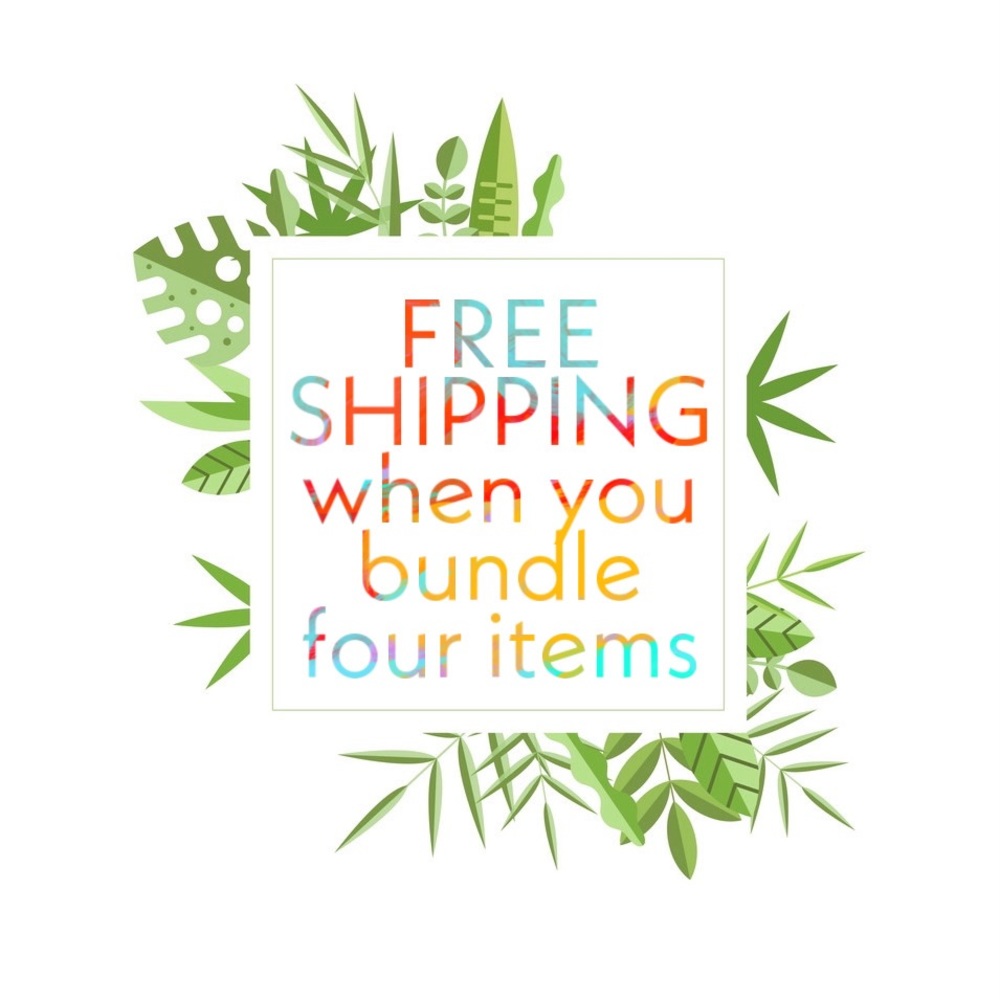 FREE SHIPPING 💫 when you bundle ANY 4 items